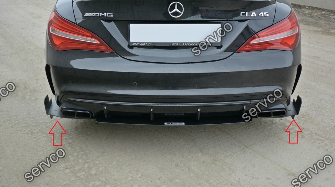 Prelungire splitter bara spate Mercedes CLA A45 AMG C117 Facelift 2017- v5