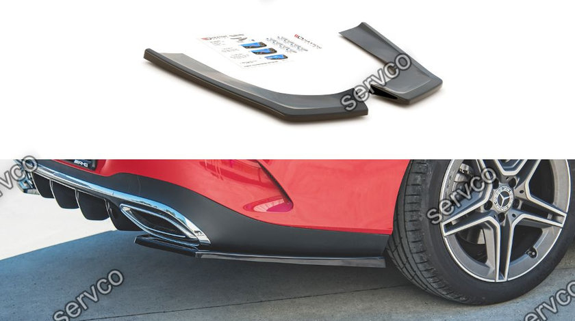 Prelungire splitter bara spate Mercedes CLA Shooting Brake AMG-Line X118 2019- v2 - Maxton Design