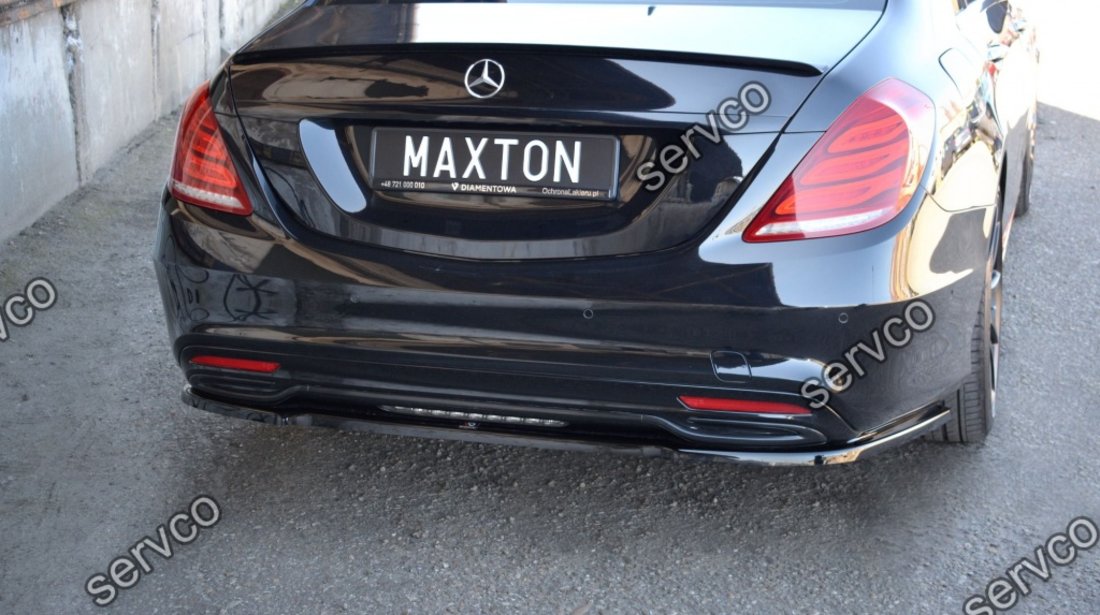 Prelungire splitter bara spate Mercedes S Class W222 Amg-Line 2013-2017 v1 - Maxton Design