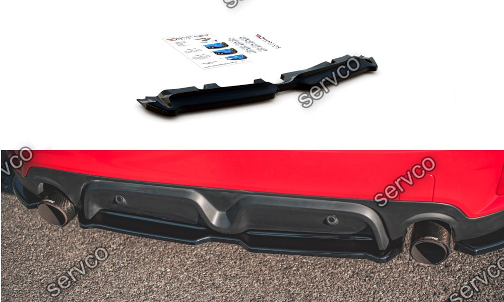 Prelungire splitter bara spate Mini Countryman Mk2 F60 JCW 2020- v2 - Maxton Design