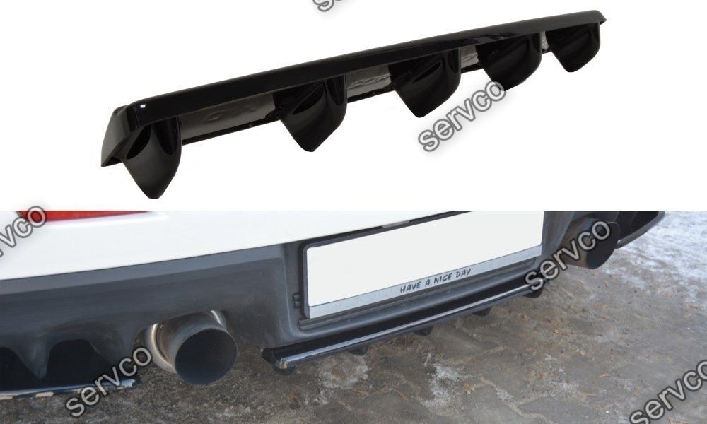 Prelungire splitter bara spate Mitsubishi Lancer EVO X 2007-2015 v2 - Maxton Design