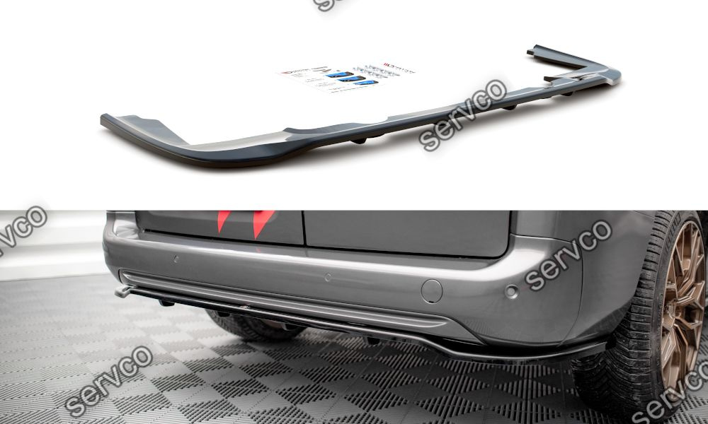 Prelungire splitter bara spate Peugeot Partner Mk3 2018- v1 - Maxton Design