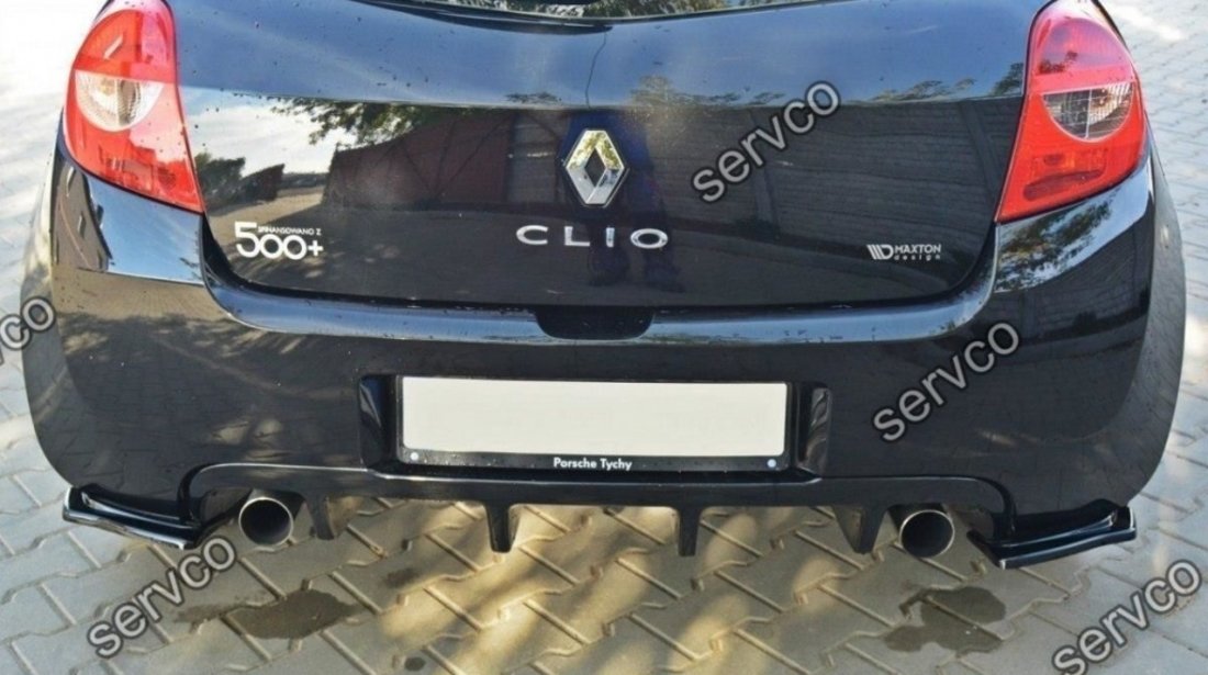 Prelungire splitter bara spate Renault Clio Mk3 RS 2006-2009 v2 - Maxton Design