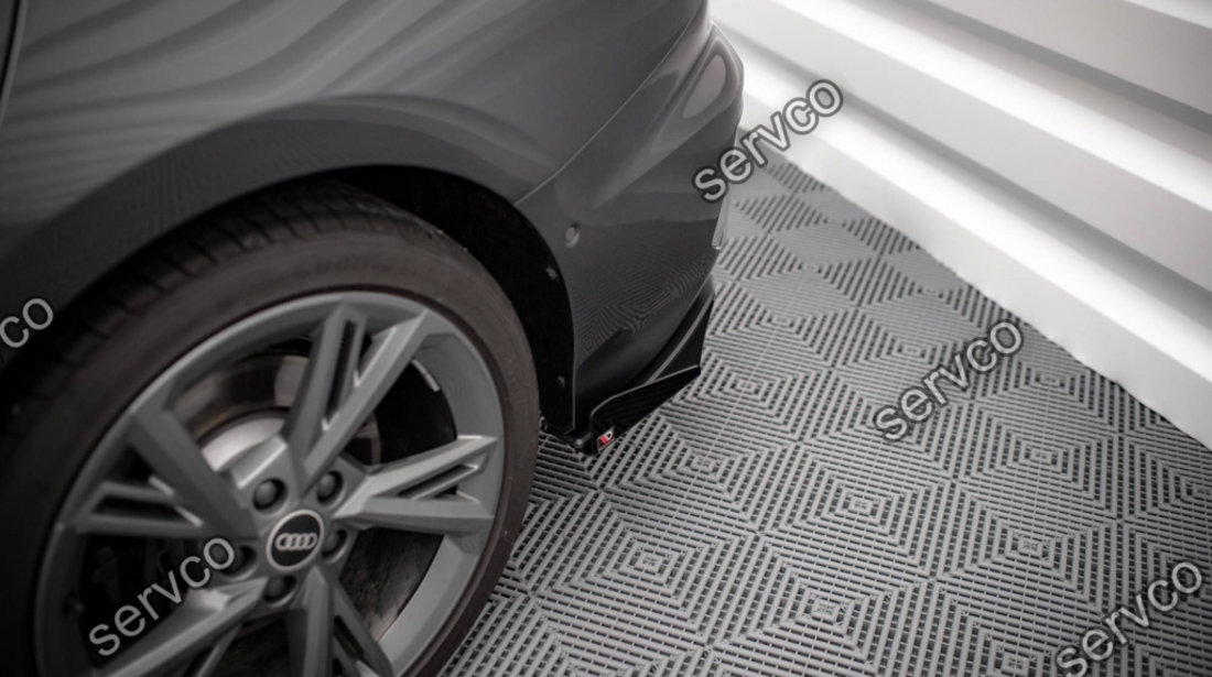 Prelungire splitter bara spate si flapsuri Audi S3 Sedan 8Y 2020- v17 - Maxton Design