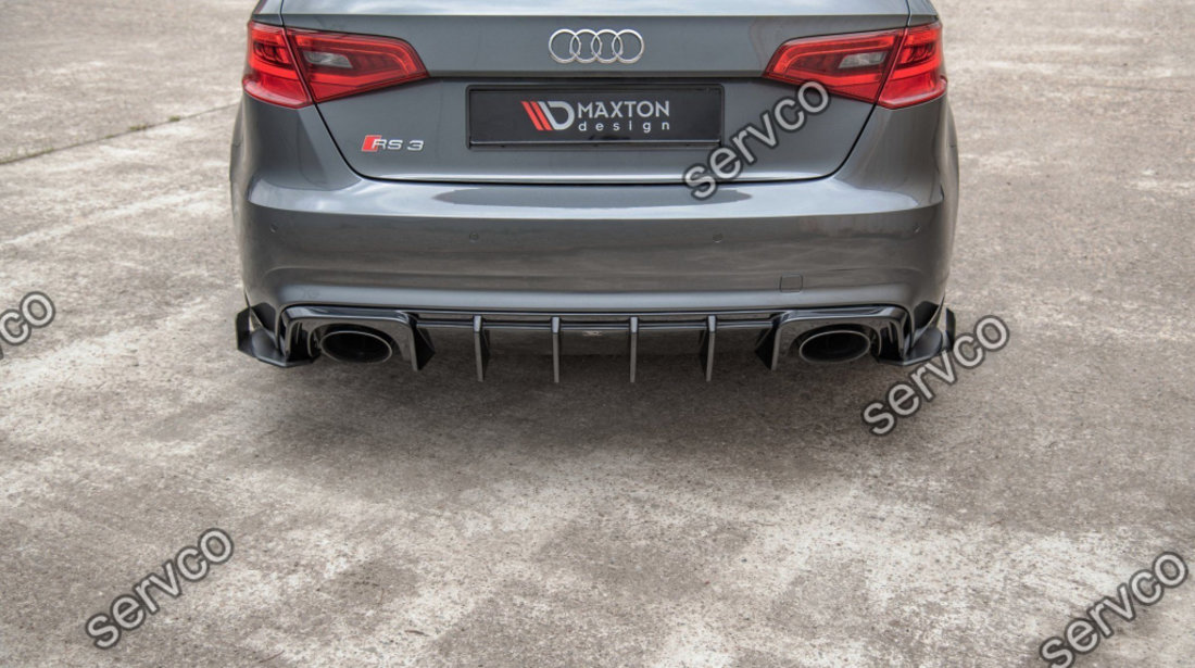 Prelungire splitter bara spate si flapsuri Audi A3 RS3 8V Sportback 2015-2016 v15 - Maxton Design