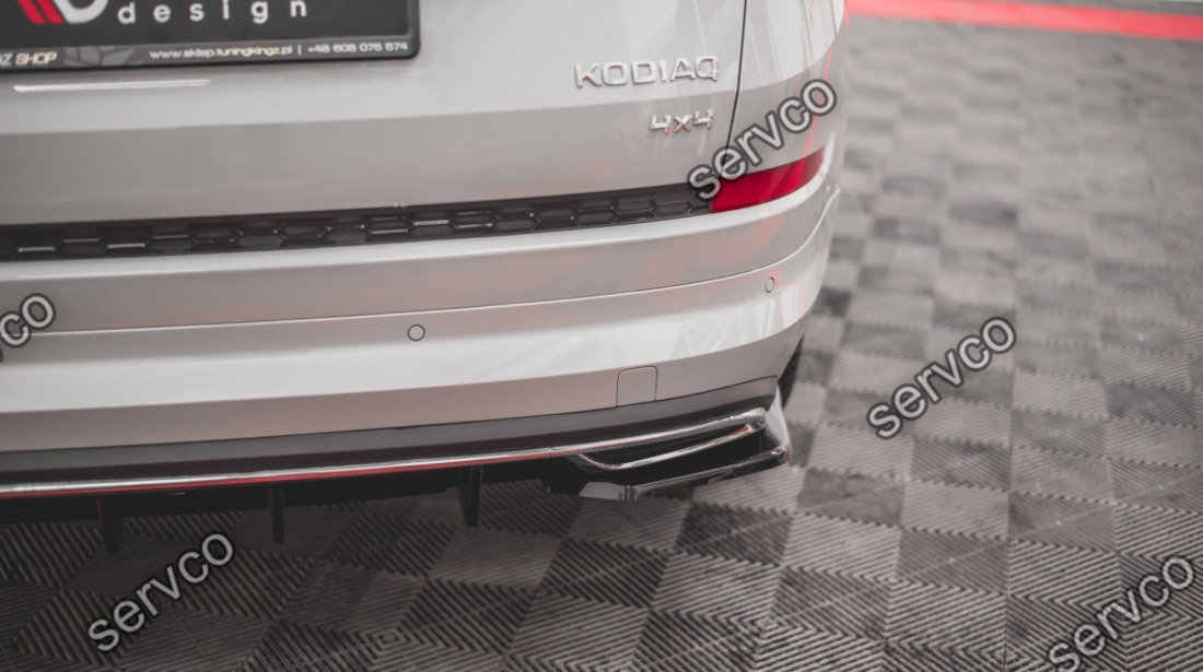 Prelungire splitter bara spate Skoda Kodiaq Mk1 Sportline 2016- v2 - Maxton Design