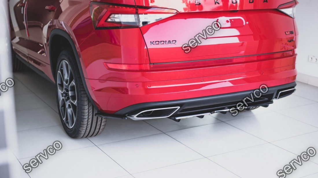 Prelungire splitter bara spate Skoda Kodiaq RS 2019- v4 - Maxton Design