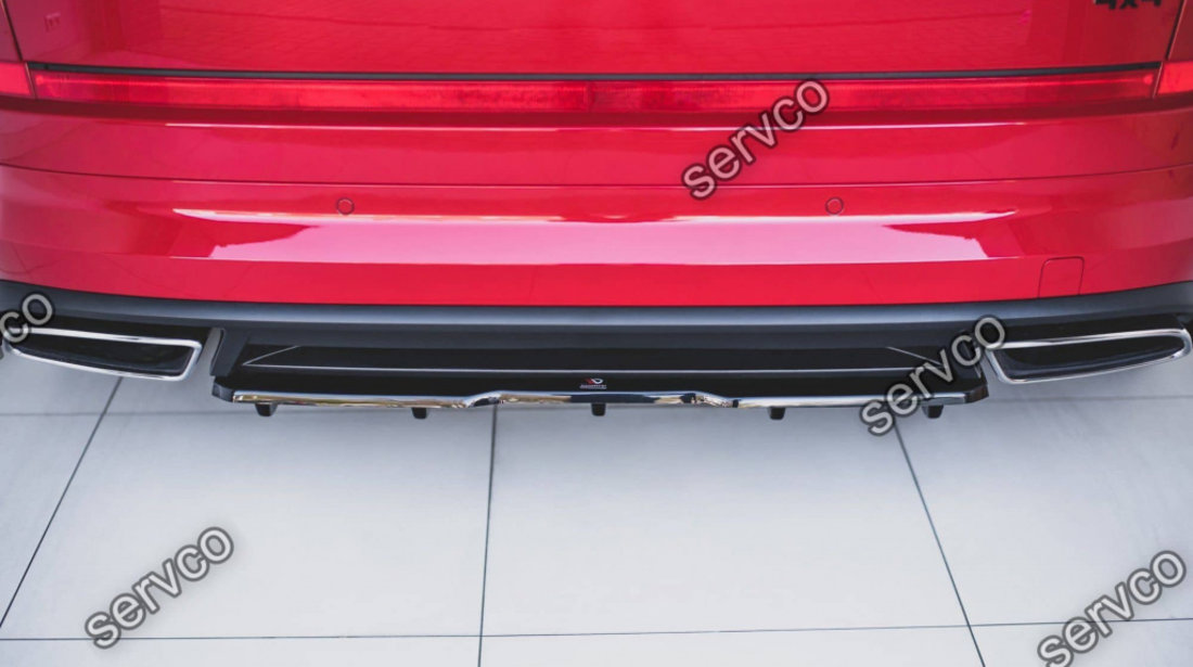 Prelungire splitter bara spate Skoda Kodiaq RS 2019- v6 - Maxton Design