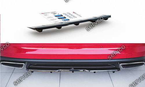 Prelungire splitter bara spate Skoda Kodiaq RS 2019- v6 - Maxton Design