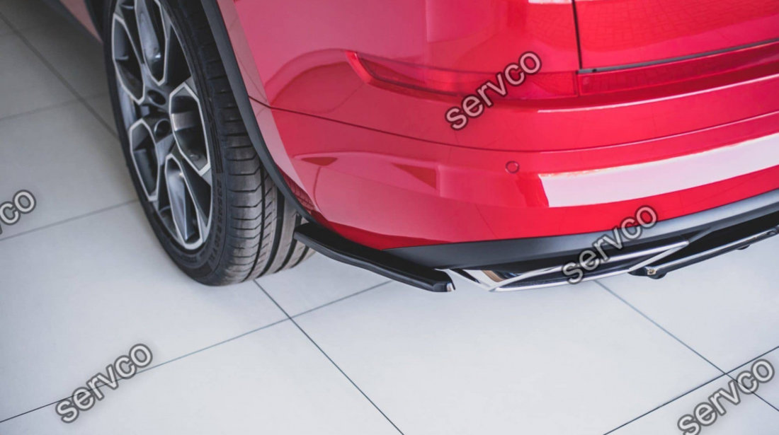 Prelungire splitter bara spate Skoda Kodiaq RS 2019- v4 - Maxton Design