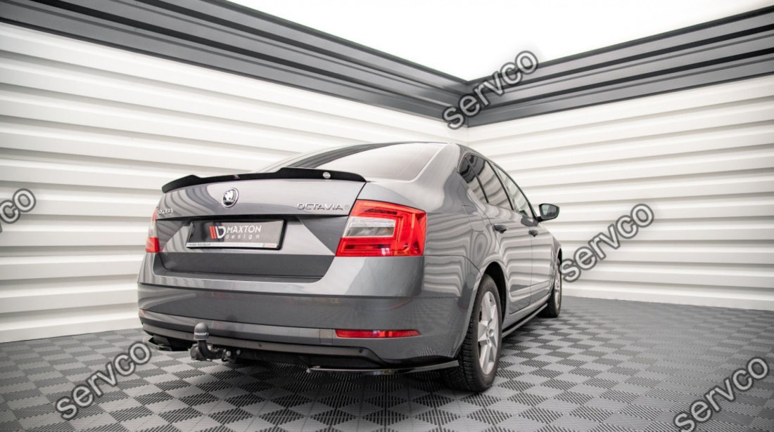 Prelungire splitter bara spate Skoda Octavia Mk3 Facelift 2016-2020 v10 - Maxton Design