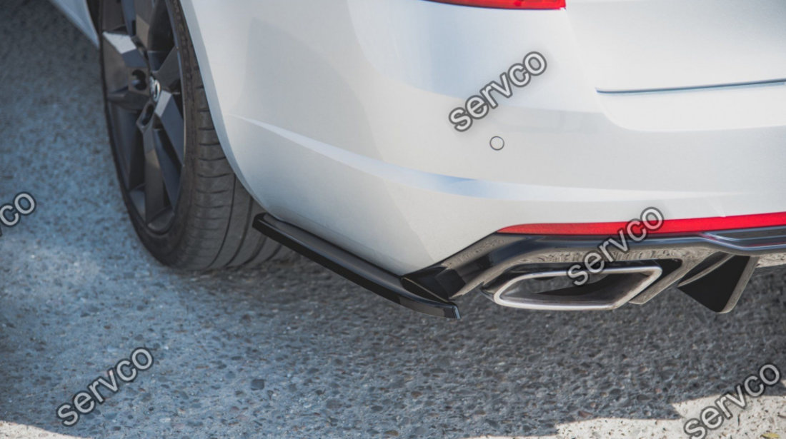 Prelungire splitter bara spate Skoda Octavia RS Mk3 Hatchback Combi 2013-2019 v7 - Maxton Design