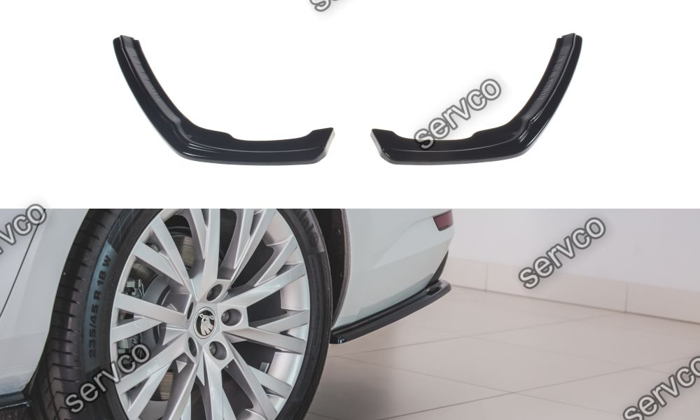 Prelungire splitter bara spate Skoda Superb Mk3 Facelift 2019- v3 - Maxton Design