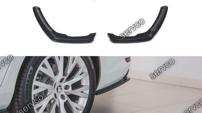 Prelungire splitter bara spate Skoda Superb Mk3 Facelift 2019- v3 - Maxton Design