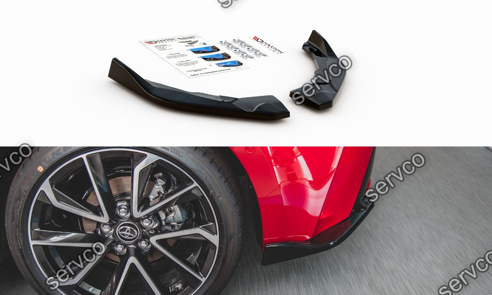 Prelungire splitter bara spate Toyota Corolla XII Hatchback 2019- v3 - Maxton Design
