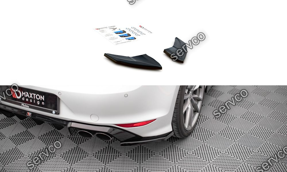 Prelungire splitter bara spate Volkswagen Golf 7 R 2013-2016 v33 - Maxton Design