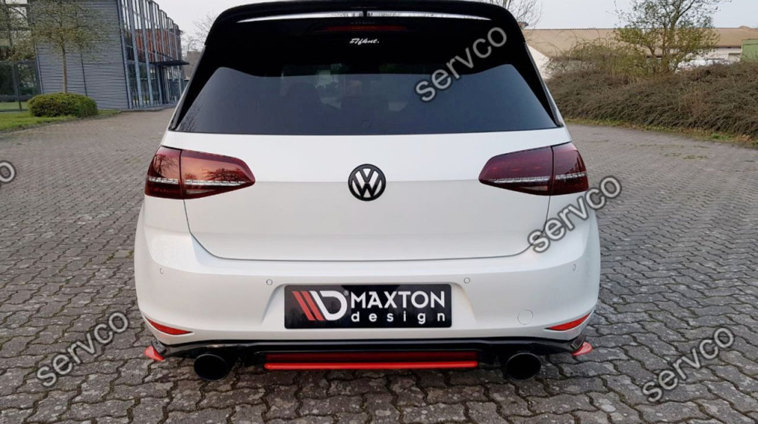 Prelungire splitter bara spate Volkswagen Golf 7 GTI Clubsport 2016-2017 v8 - Maxton Design