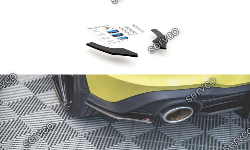 Prelungire splitter bara spate Volkswagen Golf 8 GTI Clubsport 2020- v23 - Maxton Design