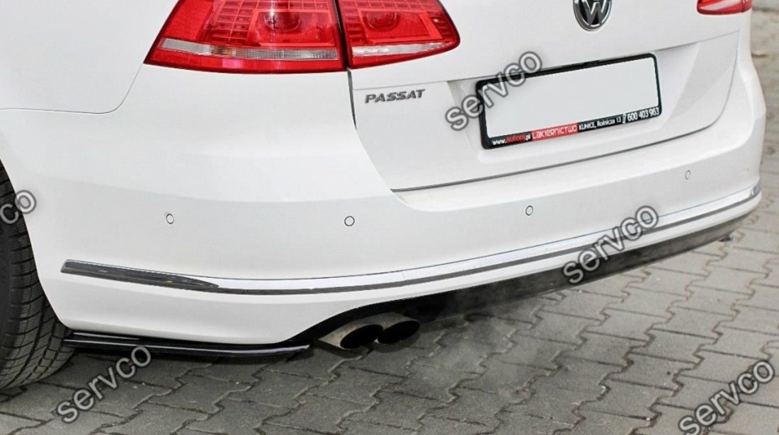 Prelungire splitter bara spate Volkswagen Passat B7 R-Line 2010-2014 v2 - Maxton Design
