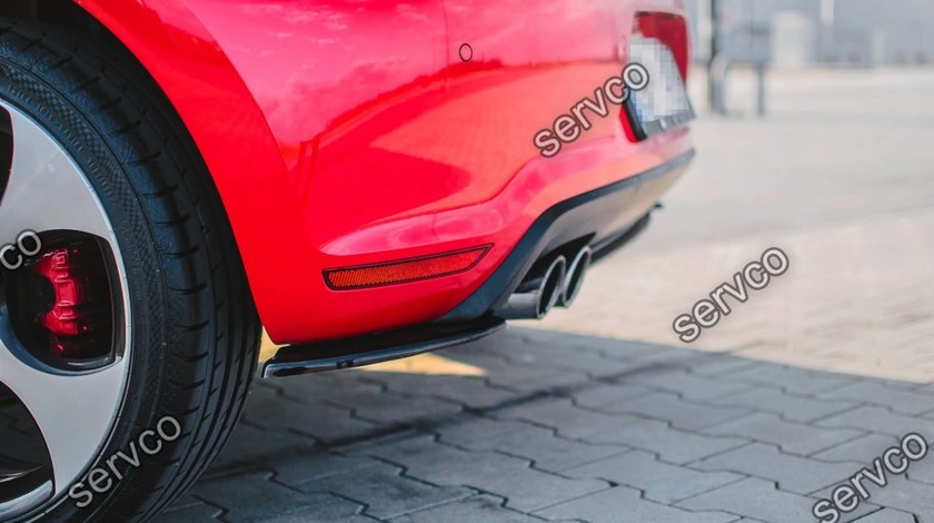 Prelungire splitter bara spate Volkswagen Polo Mk5 GTI 6R 2009-2014 v4 - Maxton Design