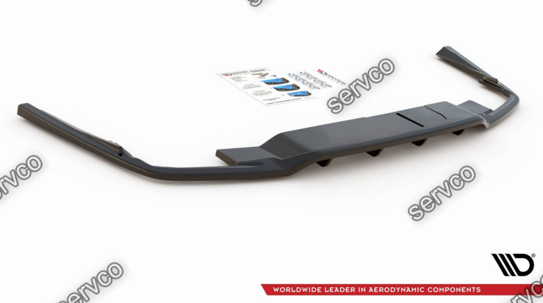 Prelungire splitter bara spate Volvo S60 R-Design Mk3 2018- v2 - Maxton Design