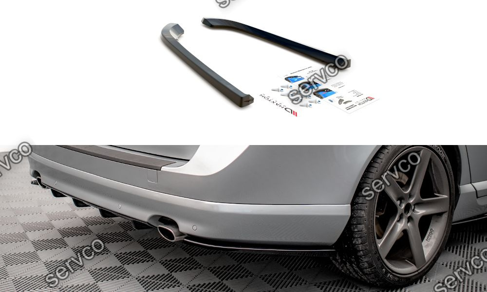 Prelungire splitter bara spate Volvo V70 Mk3 2007-2013 v1 - Maxton Design