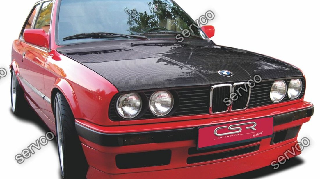 Prelungire splitter lip sport bara fata BMW Seria 3 E30 CSR FA004 1987-1991 v2