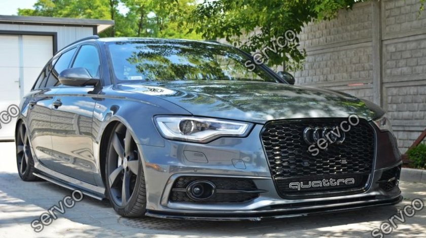 Prelungire splitter tuning bara fata Audi A6 C7 S-line 2012-2014 v2