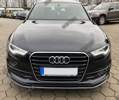 Prelungire splitter tuning bara fata Audi A6 C7 S-line 2012-2014 v4