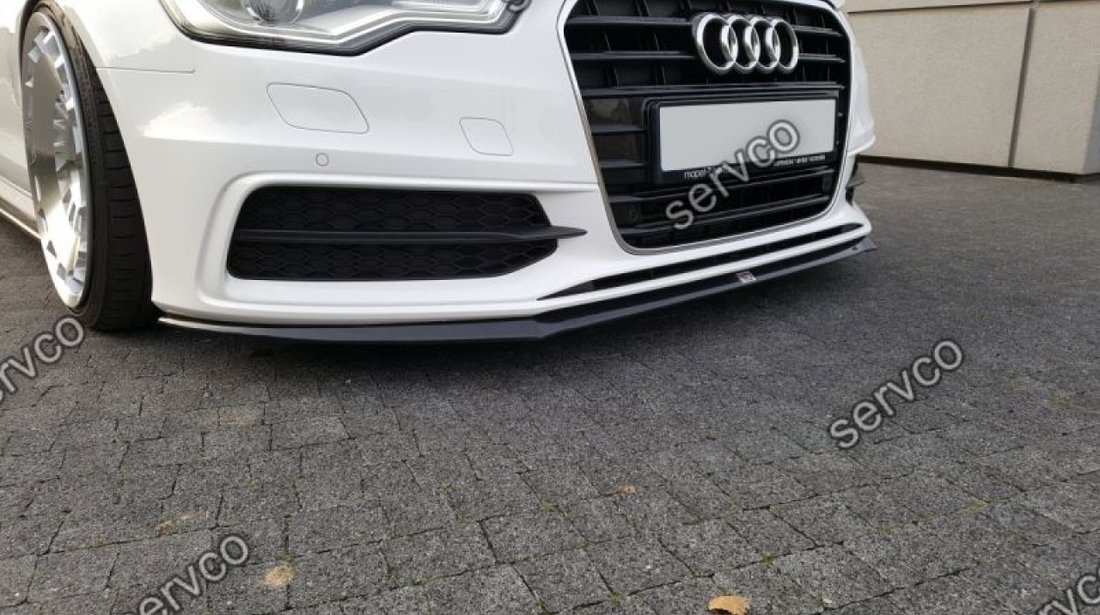 Prelungire splitter tuning bara fata Audi A6 C7 S-line 2012-2014 v3