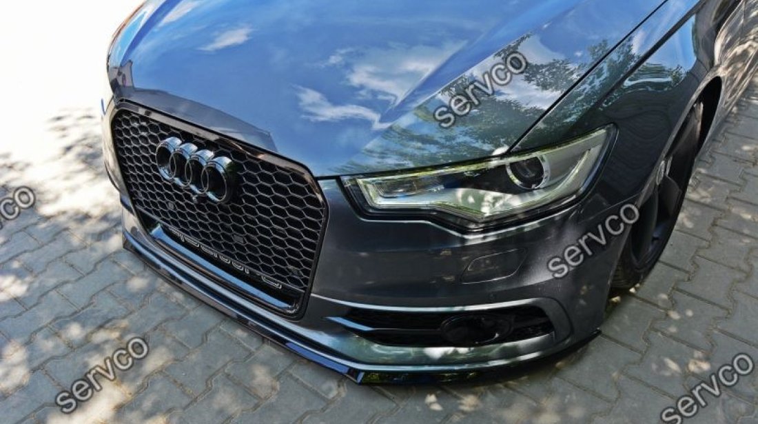 Prelungire splitter tuning bara fata Audi A6 C7 S-line 2012-2014 v3