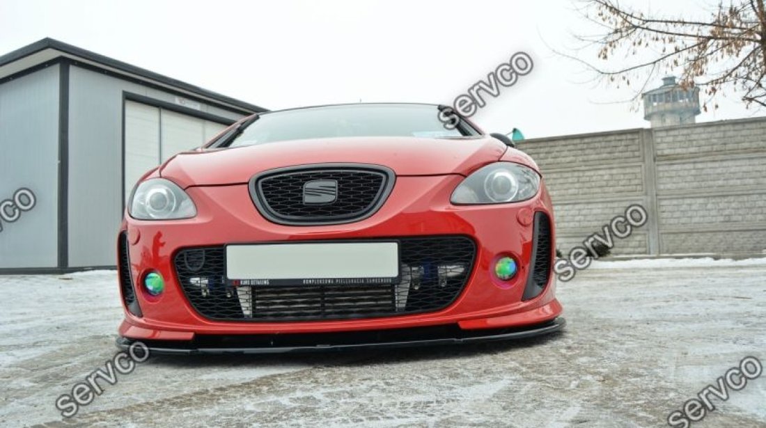 Prelungire splitter tuning bara fata Seat Leon 1P Mk2 Ms Design 2005-2012 v1