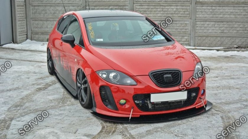 Prelungire splitter tuning bara fata Seat Leon 1P Mk2 Ms Design 2005-2012 v5