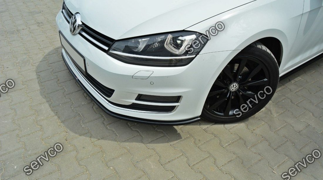 Prelungire splitter tuning bara fata Volkswagen Golf 7 Mk VII 2012-2016 v3