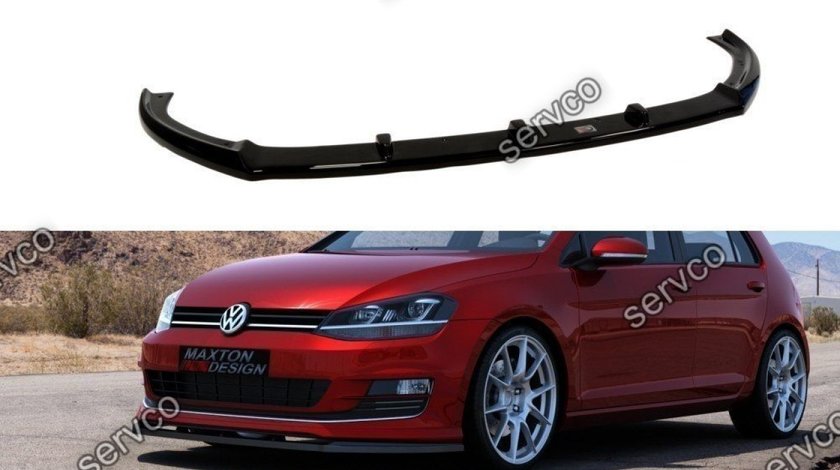 Prelungire splitter tuning bara fata Volkswagen Golf 7 Mk VII Sport Pack 2012-2016 v3