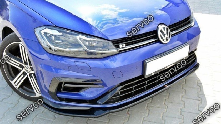 Prelungire splitter tuning bara fata Volkswagen Golf 7 Mk VII R Facelift 2017-2019 v5