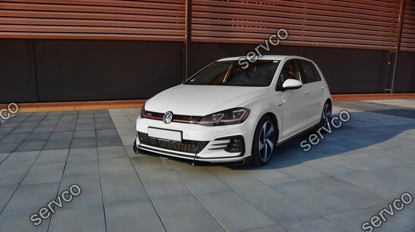 Prelungire splitter tuning bara fata Volkswagen Golf 7 Mk VII Facelift Racing 2017-2019 v7