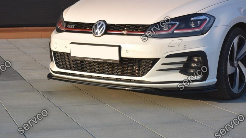 Prelungire splitter tuning bara fata Volkswagen Golf 7 Mk VII GTI Facelift 2017-2019 v10