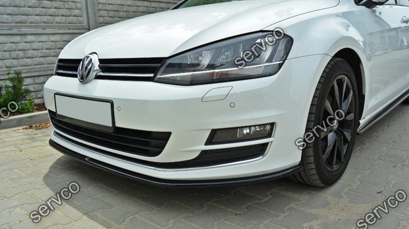 Prelungire splitter tuning bara fata Volkswagen Golf 7 Mk VII 2012-2016 v5