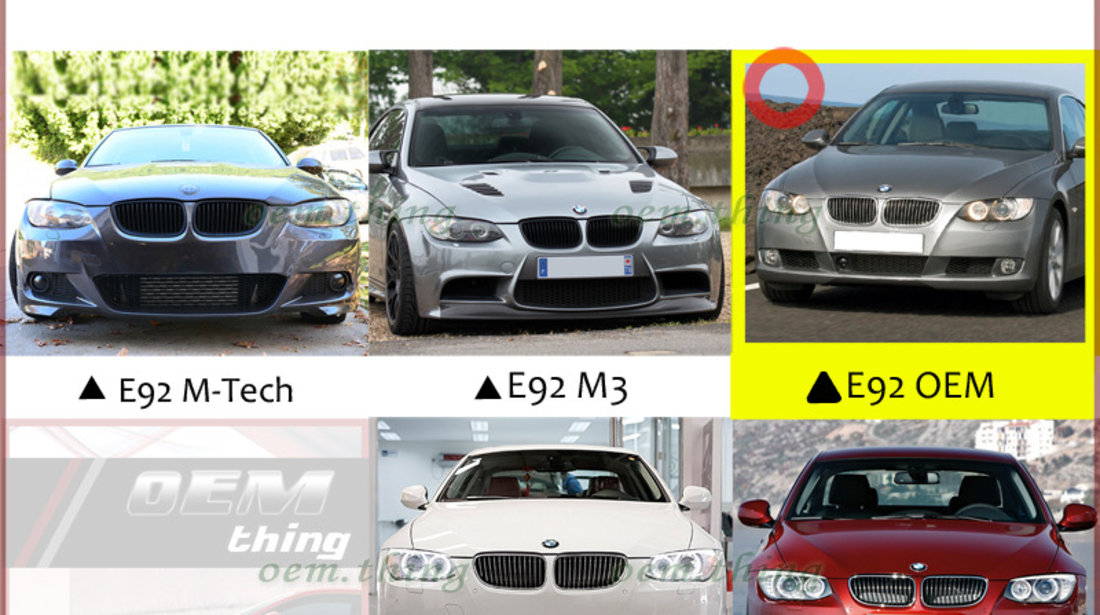 Prelungire spoiler bara fata BMW  e92 M Tech Style