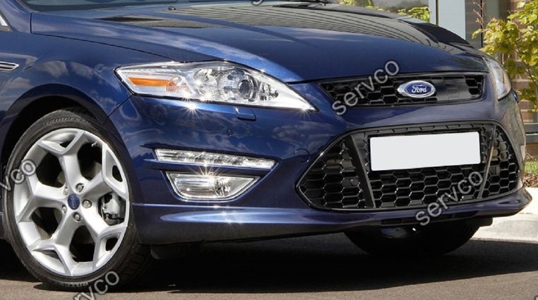 Prelungire spoiler bara fata Ford Mondeo Mk4 2011-2014 Facelift Titanium X S St ver2