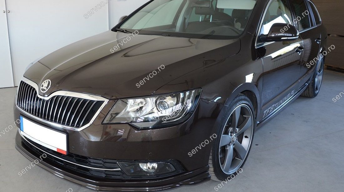 Prelungire spoiler bara fata Skoda Superb Facelift 2 B6 3T ver1