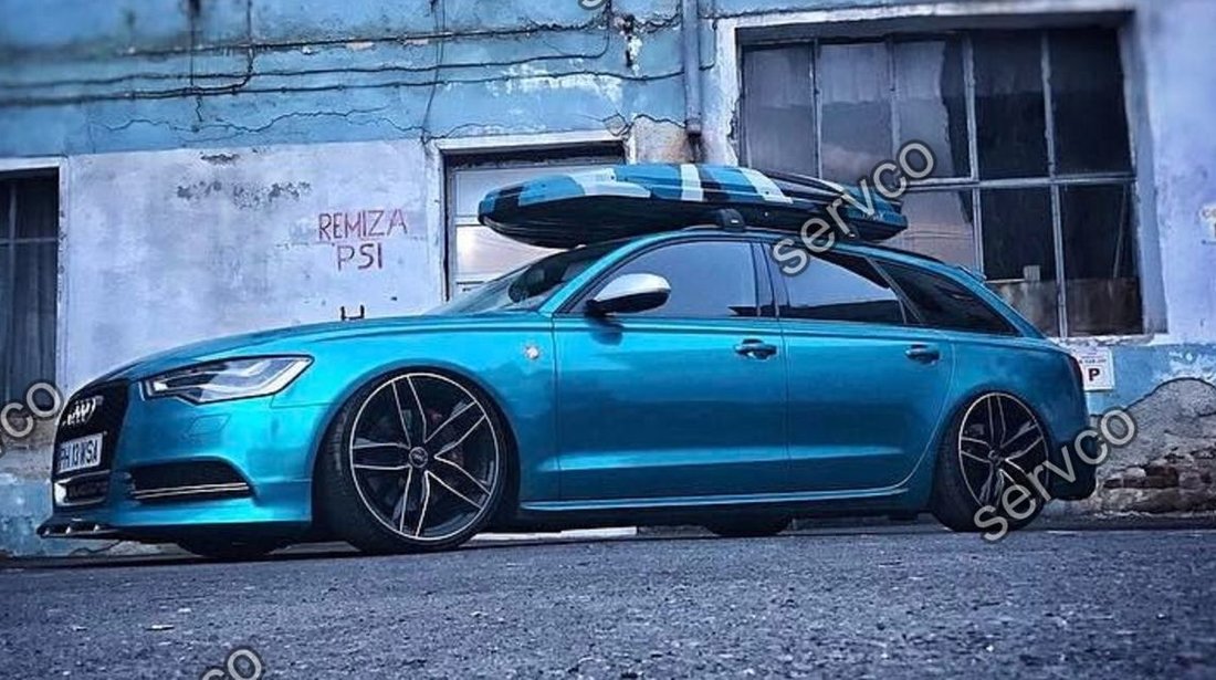 Prelungire spoiler bara fata tuning Audi A6 4G C7 2011 2012 2013 2014 ABT Sline S6 Rs6