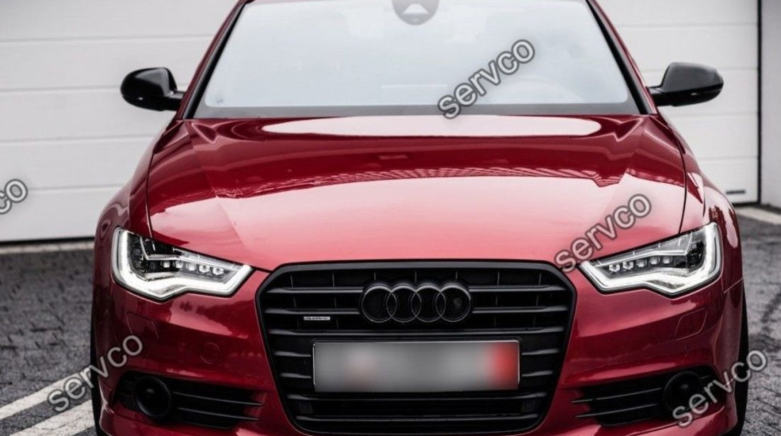 Prelungire spoiler bara fata tuning Audi A6 4G C7 2011 2012 2013 2014 ABT Sline S6 Rs6