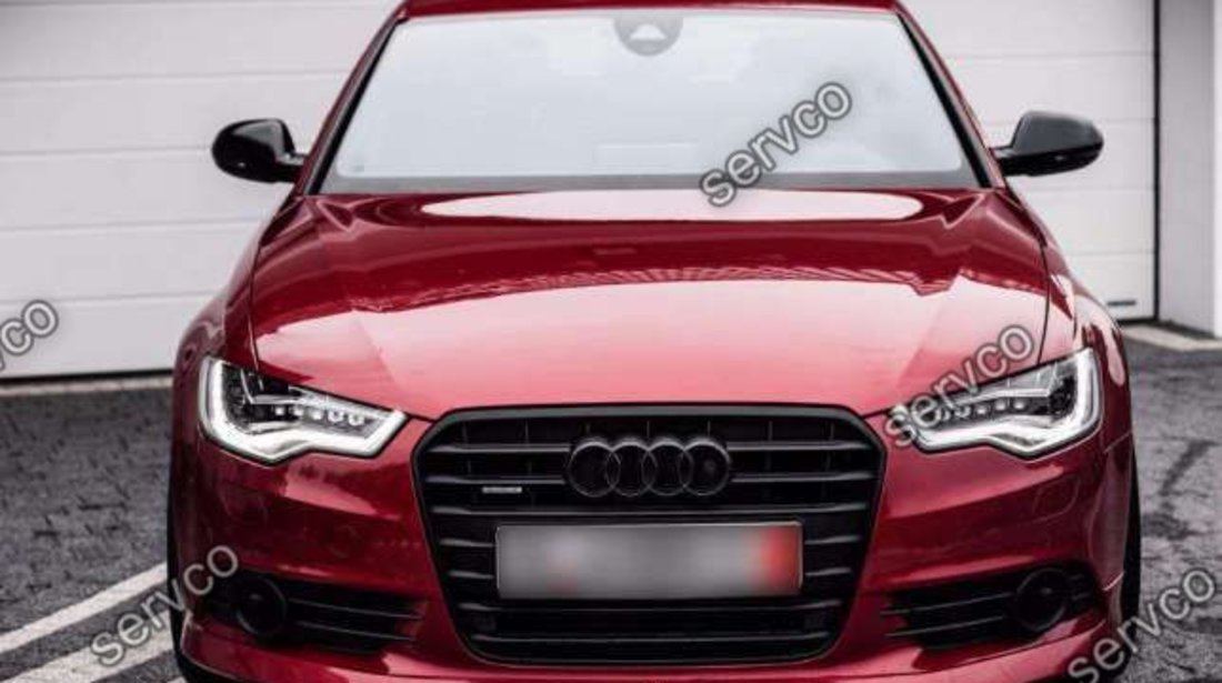 Prelungire spoiler bara fata tuning Audi A6 4G C7 2011 2012 2013 2014 ABT Sline S6 Rs6