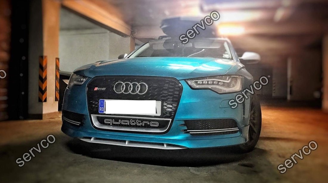 Prelungire spoiler bara fata tuning sport Audi A6 C7 4G ABT 2012-2014 ver1