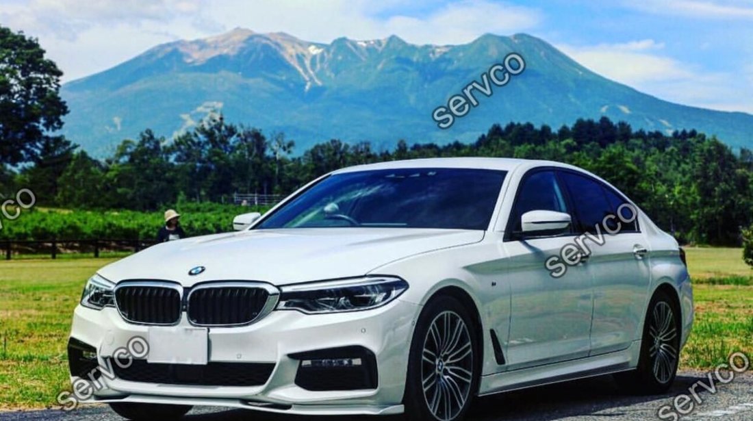 Prelungire spoiler difuzor bara fata BMW Seria 5 G30 G31 Hamann pt M pachet 2016-2019 v1