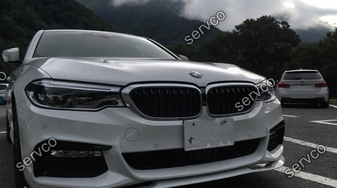 Prelungire spoiler difuzor bara fata BMW Seria 5 G30 G31 Hamann pt M pachet 2016-2019 v1