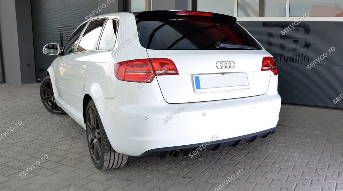 Prelungire spoiler difuzor bara spate Audi A3 8P Sportback Facelift Rs3 S3 S-line ver3