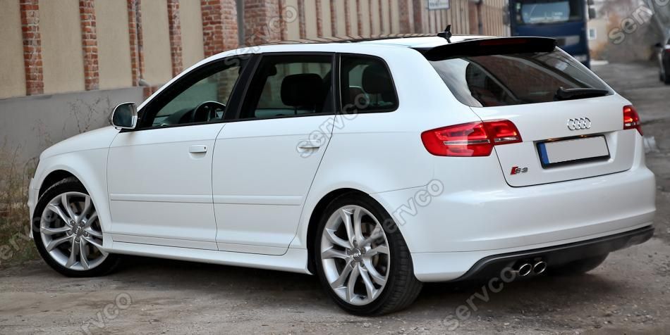 Prelungire spoiler difuzor bara spate Audi A3 8P Sportback S3 S line ver2